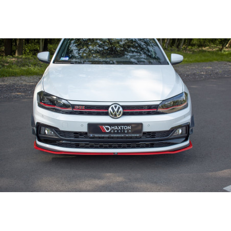SPLITTER ANTERIORE V.2 Volkswagen Polo GTI / R-line Mk6 (Cod. M-VW-PO-6-GTI-FD2G)