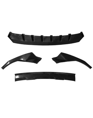 Audi SQ8 2018-2024 S-line Spoiler paraurti anteriore nero lucido (Cod. S-FBS-AUSQ8-ABS-02)