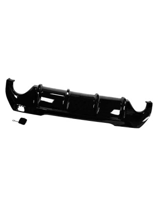 BMW 1 F40 hatchback 2019-2022 Diffusore paraurti posteriore nero lucido (Cod. S-DIF-BM1-F40-ABS-02)