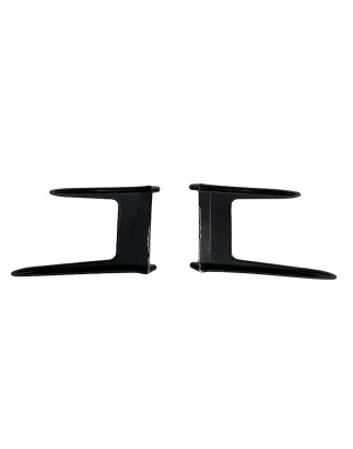 BMW 1 F40 hatchback 2019-2022 FRONT CANARDS nero lucido (Cod. S-FC-BM1-F40-ABS-02)