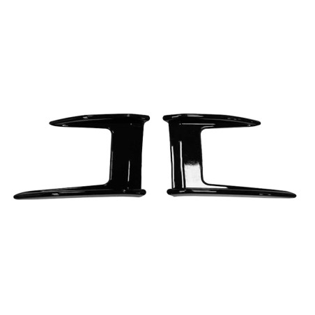 BMW 1 F40 hatchback 2019-2022 FRONT CANARDS nero lucido (Cod. S-FC-BM1-F40-ABS-02)