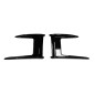 BMW 1 F40 hatchback 2019-2022 FRONT CANARDS nero lucido (Cod. S-FC-BM1-F40-ABS-02)