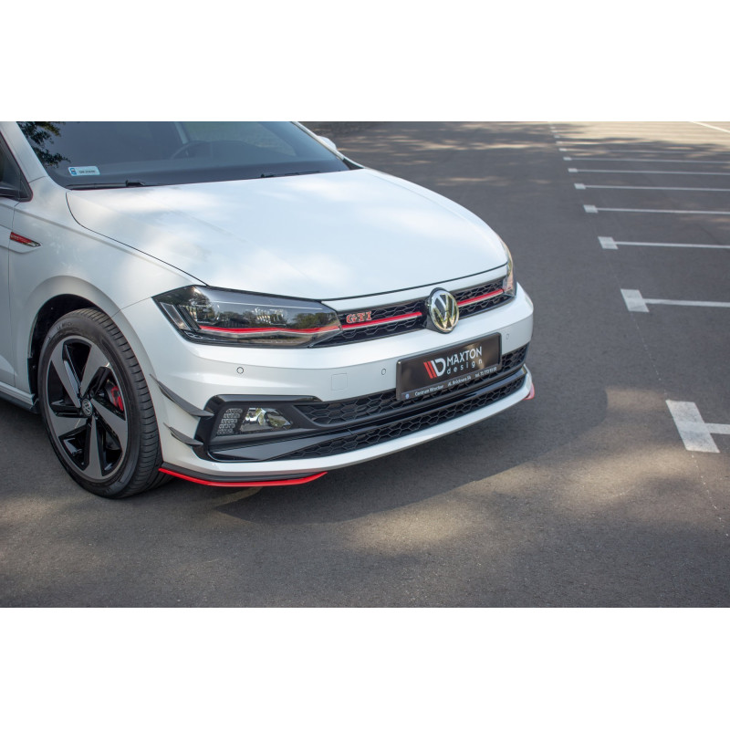 Splittery Przednie Boczne Volkswagen Polo GTI / R-line Mk6 (Cod. M-VW-PO-6-GTI-FD5G)