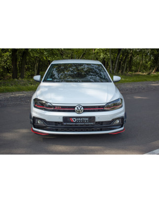 Splittery Przednie Boczne Volkswagen Polo GTI / R-line Mk6 (Cod. M-VW-PO-6-GTI-FD5G)