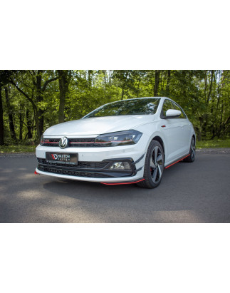 Splittery Przednie Boczne Volkswagen Polo GTI / R-line Mk6 (Cod. M-VW-PO-6-GTI-FD5G)
