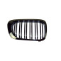 BMW 3 E46 1998-2001 Coupe griglia anteriore nero lucido ( 2 porte ) (Cod. S-GR-BM3-E46-ABS-01C)