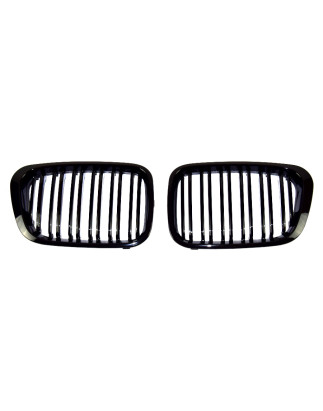 BMW 3 E46 1998-2001 berlina griglia anteriore nero lucido (Cod. S-GR-BM3-E46-ABS-01S)