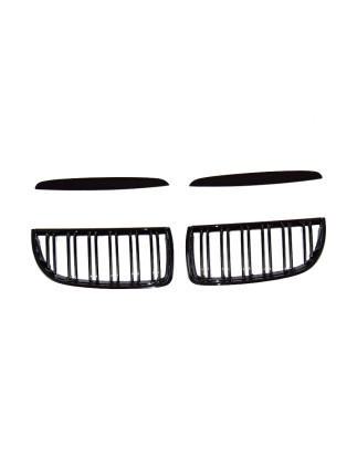 BMW 3 E90 2004-2008 griglia anteriore nero lucido (Cod. S-GR-BM3-E90-ABS-01)