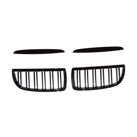 BMW 3 E90 2004-2008 griglia anteriore nero lucido (Cod. S-GR-BM3-E90-ABS-01)