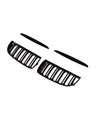 BMW 3 E90 2004-2008 griglia anteriore nero lucido (Cod. S-GR-BM3-E90-ABS-01)