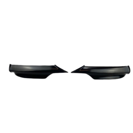BMW 3 E90 E91 2005-2008 (pre-lift) Spoiler paraurti anteriore nero lucido (M-Tech) (Cod. S-FBS-BM3-E