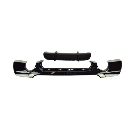 BMW 3 E92 E93 2007-2013 Diffusore paraurti posteriore nero lucido (Cod. S-DIF-BM3-E92E93-ABS-04)