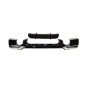 BMW 3 E92 E93 2007-2013 Diffusore paraurti posteriore nero lucido (Cod. S-DIF-BM3-E92E93-ABS-04)