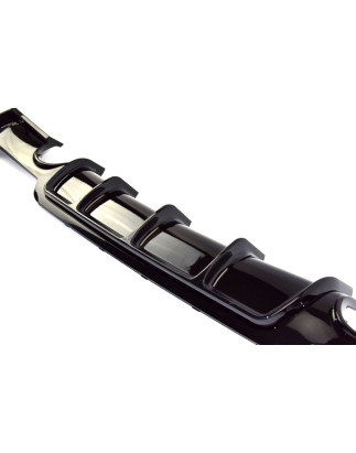 BMW 4 F32 F33 F36 coupe/cabrio/gran coupe 2013-2020 Diffusore paraurti posteriore nero lucido (Cod. 