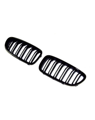 BMW 5 F10 F11 2010-2013 griglia anteriore nero lucido (Cod. S-GR-BM5-F10F11-ABS-01)