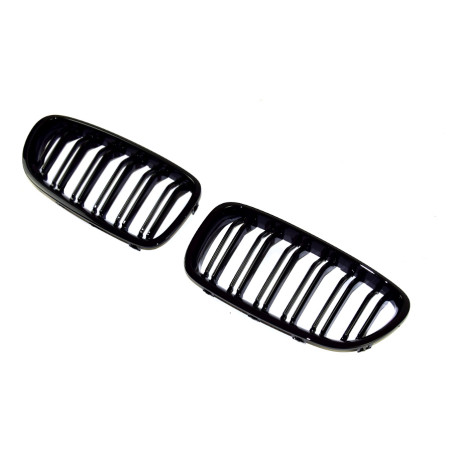 BMW 5 F10 F11 2010-2013 griglia anteriore nero lucido (Cod. S-GR-BM5-F10F11-ABS-01)