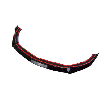 Mercedes CLA class W117 2016-2019 Spoiler paraurti anteriore nero lucido (lift) (Cod. S-FBS-MCLA-W11