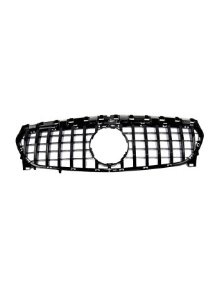 Mercedes CLA class W117 2013-2019  griglia anteriore nero lucido (Cod. S-GR-MCLA-W117-ABS-01)