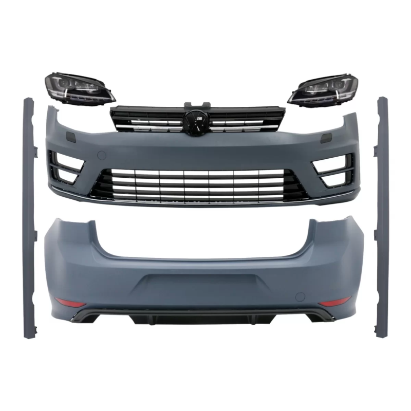 Kit carrozzeria completo con Fari anteriori LED Dynamic Sequential Turning Lights compatibile con VW