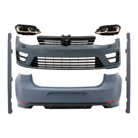 Kit carrozzeria completo con G7.5 look Fari anteriori LED Dynamic Turning Lights compatibile con VW 