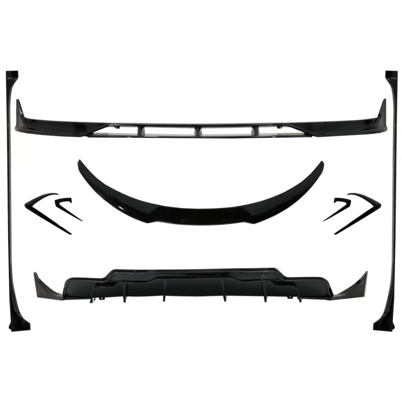 Kit carrozzeria Extension compatibile con Tesla Model 3 (2017-in poi) Paraurti anteriore Lip Diffuso