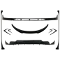 Kit carrozzeria Extension compatibile con Tesla Model 3 (2017-in poi) Paraurti anteriore Lip Diffuso