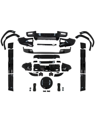 Kit carrozzeria compatibile con Land Rover Defender SUV L663 (2019-in poi) nero lucido (Cod. K-CBLRD