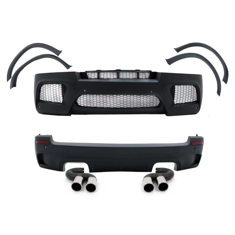 Kit carrozzeria con Passaruota compatibile con BMW X5 E70 (2007-2013) X5M design (Cod. K-CBBME70MBF)