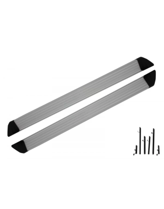 Pedane laterali compatibile con Nissan Qashqai J10 (2007-2013) (Cod. K-RBN01)