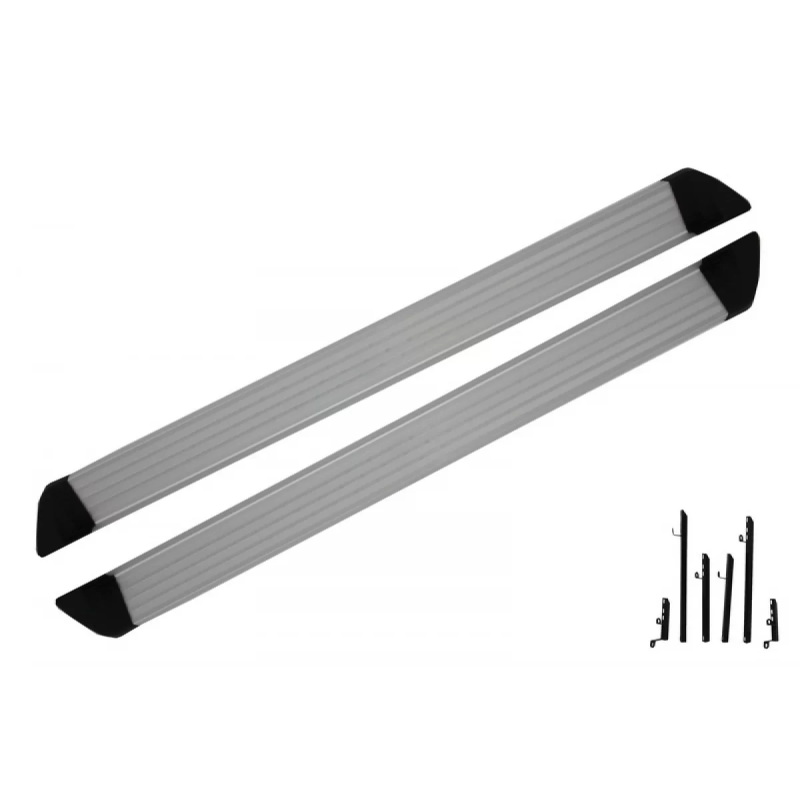 Pedane laterali compatibile con Nissan Qashqai J10 (2007-2013) (Cod. K-RBN01)