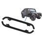 Pedane laterali compatibile con Land Rover Defender 110 (1990-2016) nero Edition (Cod. K-RBLRD110)