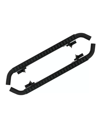 Pedane laterali compatibile con Land Rover Defender 110 (1990-2016) nero Edition (Cod. K-RBLRD110)