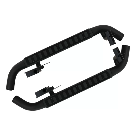 Pedane laterali compatibile con Land Rover Defender 90 (1990-2016) nero Edition (Cod. K-RBLRD90)