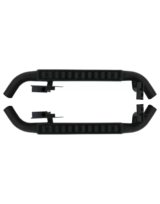 Pedane laterali compatibile con Land Rover Defender 90 (1990-2016) nero Edition (Cod. K-RBLRD90)