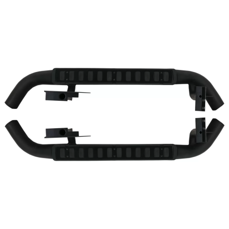 Pedane laterali compatibile con Land Rover Defender 90 (1990-2016) nero Edition (Cod. K-RBLRD90)