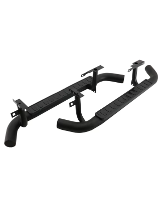 Pedane laterali compatibile con Land Rover Defender 90 (1990-2016) nero Edition (Cod. K-RBLRD90)
