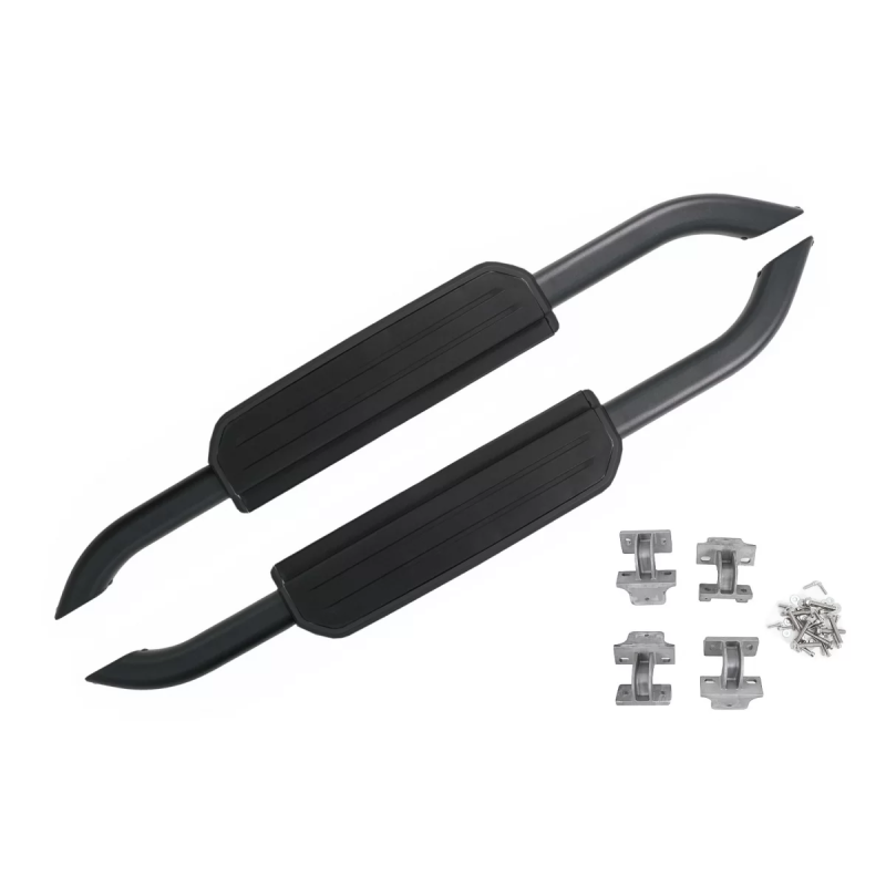 Pedane laterali compatibile con Land Rover Defender L663 90 (2020-in poi) nero Edition (Cod. K-RBLRD