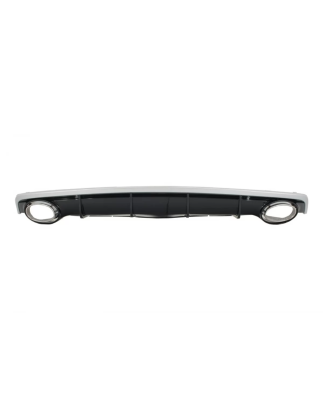 Paraurti posteriore Spoiler Diffusore con Terminali di scarico compatibile con Audi A7 4G Facelift (