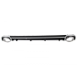 Paraurti posteriore Spoiler Diffusore Terminali di scarico compatibile con Audi A4 B9 8W (2016-2018)