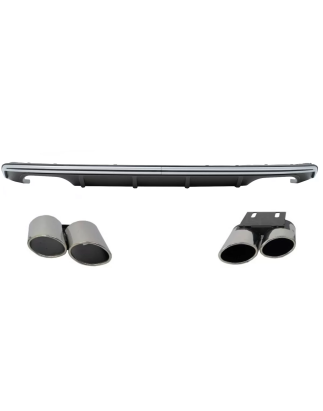 Paraurti posteriore Spoiler Diffusore compatibile con Audi A3 8V Hatchback Sportback (2012-2015) con