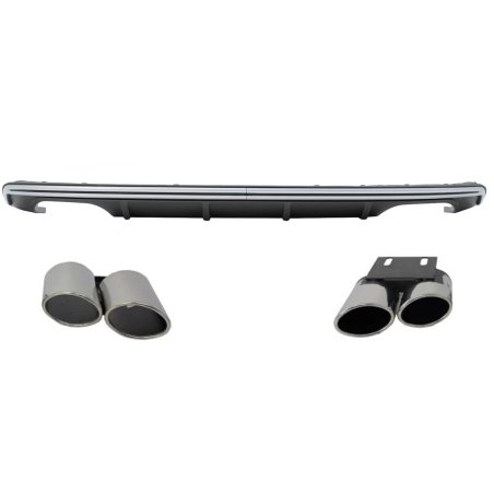 Paraurti posteriore Spoiler Diffusore compatibile con Audi A3 8V Hatchback Sportback (2012-2015) con