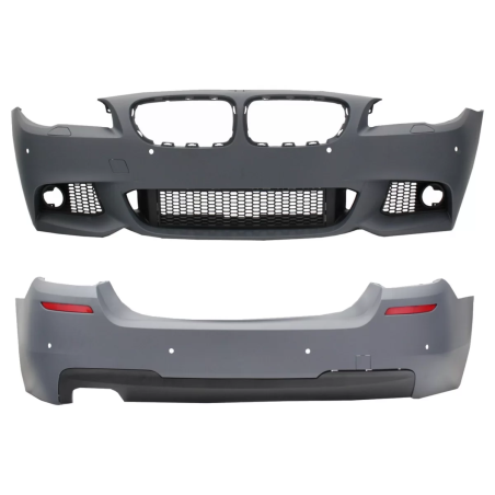 Paraurti anteriore conout Fog Lamps con Paraurti posteriore compatibile con BMW 5 Serie F10 (2011-20
