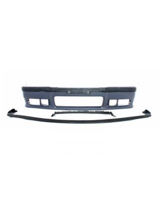 Paraurti anteriore con Minigonne laterali compatibile con BMW 3 Serie E36 (1992-1998) design M3 (Cod