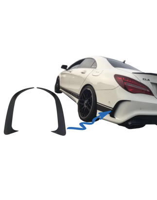 Paraurti posteriore Splitters Fins Side Vent Canards compatibile con Mercedes CLA W117 C117 X117 (20