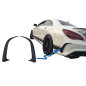 Paraurti posteriore Splitters Fins Side Vent Canards compatibile con Mercedes CLA W117 C117 X117 (20
