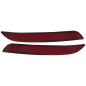 Paraurti posteriore Reflector compatibile con BMW 5 Serie F10 (2011-in poi) M-tech design (Cod. K-RB