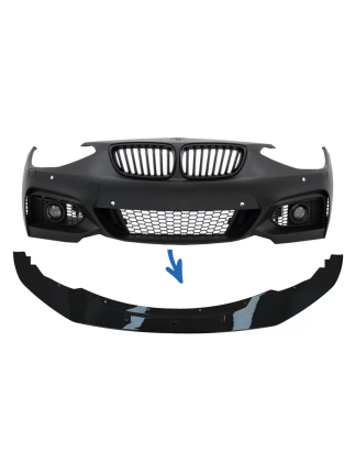 Paraurti anteriore Lip Spoiler compatibile con BMW 1 Serie F20 F21 (2011-2014) 2 Serie F22 F23 (2014