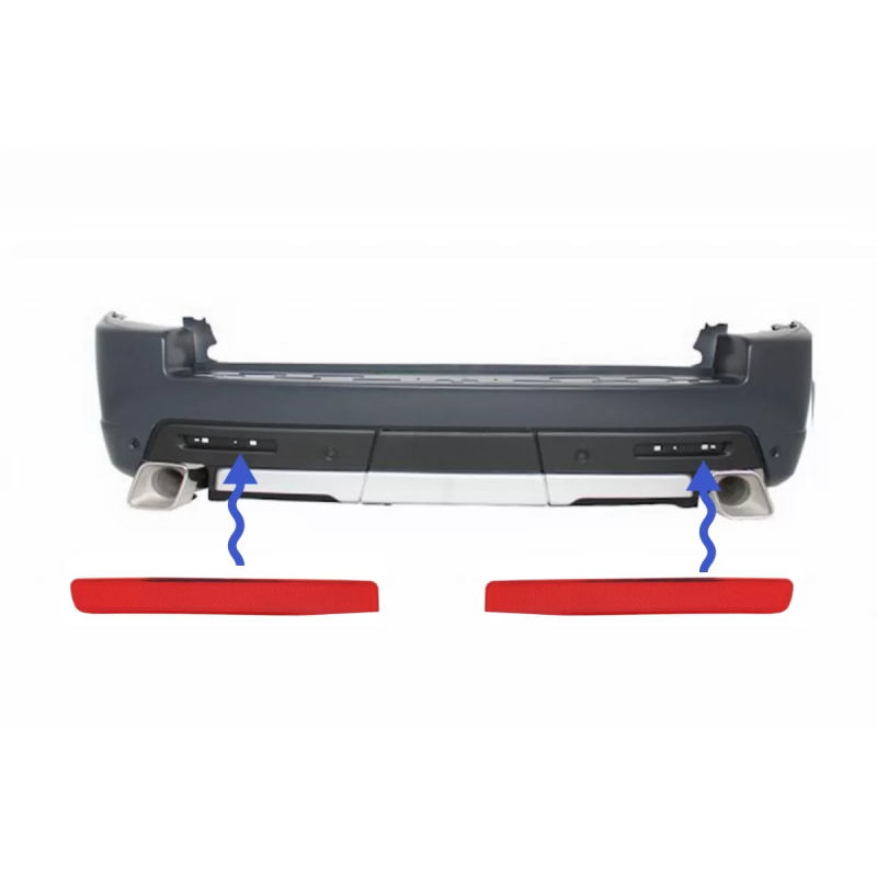 Paraurti posteriore Reflectors compatibile con Range Rover Sport L320 Facelift (2010-2013) Land Rove