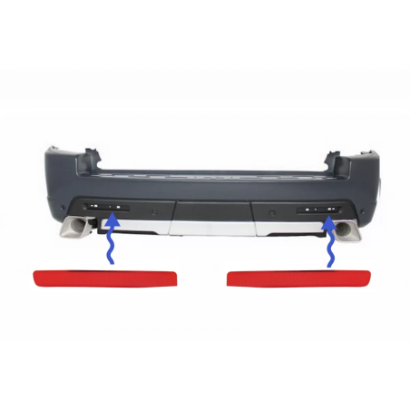 Paraurti posteriore Reflectors compatibile con Range Rover Sport L320 Facelift (2010-2013) Land Rove