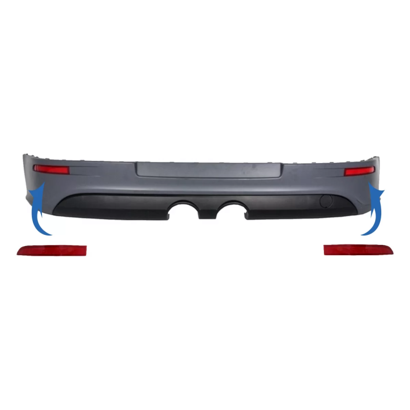 Paraurti posteriore Reflector compatibile con VW Golf 5 V (2003-2007) look R32 (Cod. K-RBRVWG5R32)